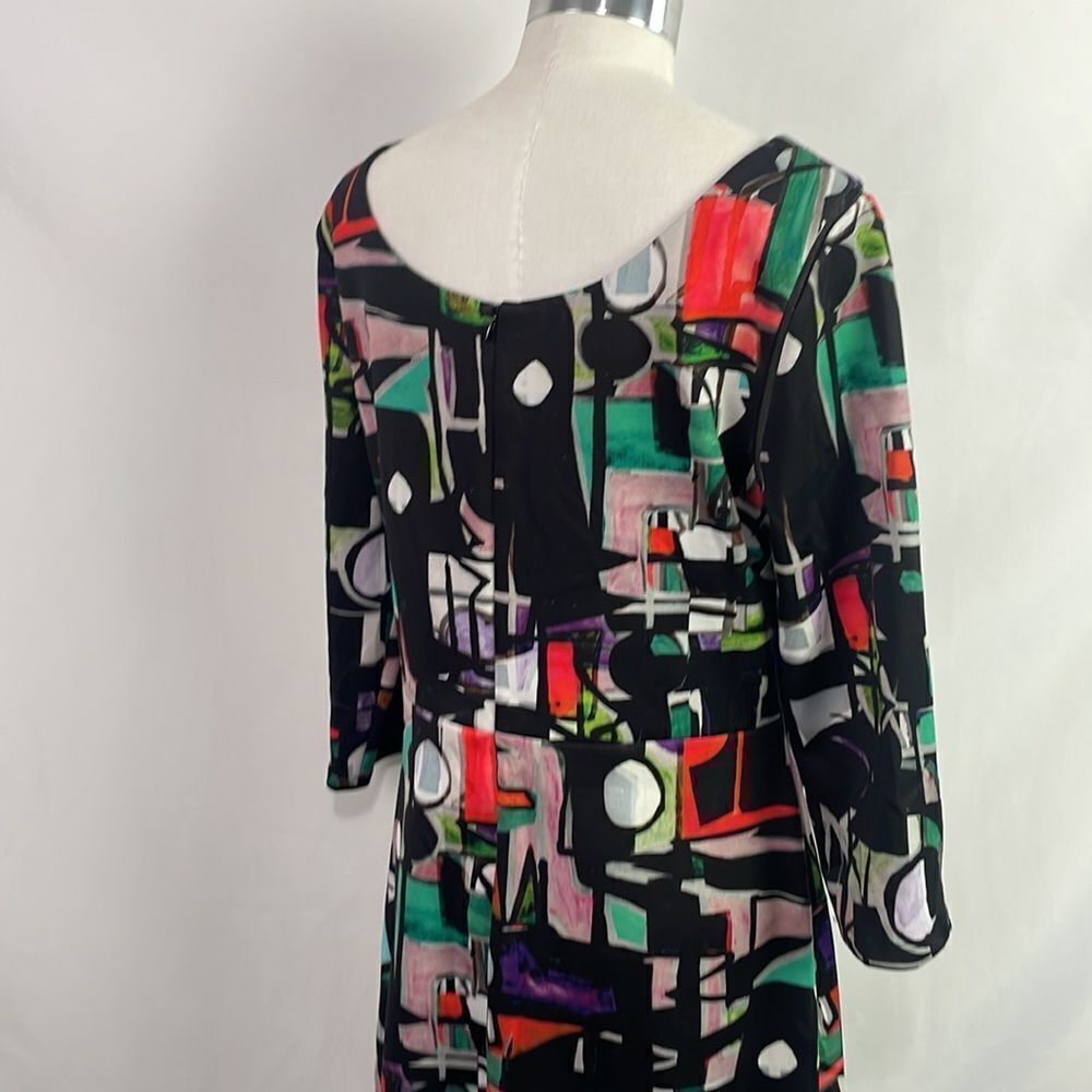 Milly Multi Print Abstract Mini Dress - Picture 3 of 5